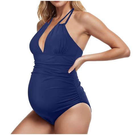 Pimfylm Swimsuit Maternity One Piece Women's One Piece Swimsuit
