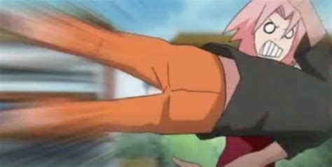 Sakura Hitting Naruto Moments