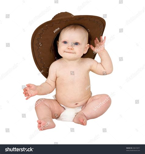 Baby Cowboy Hat On White Background Stock Photo 30610471 | Shutterstock