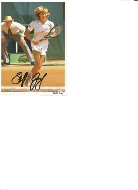 Sold Price: Tennis Steffi Graf signed 6 x 4 inch colour photo. Stefanie