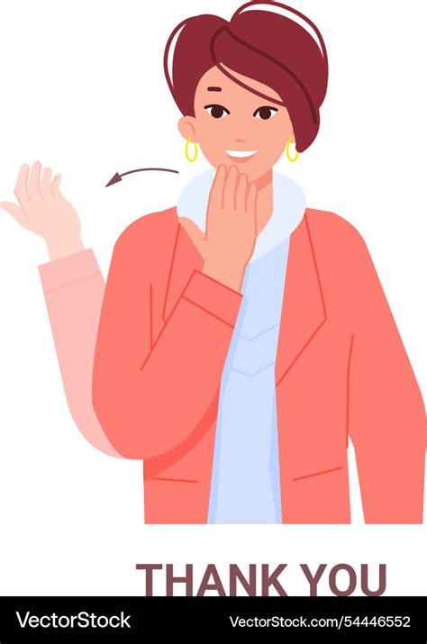 hand gesture deaf language sign vector image