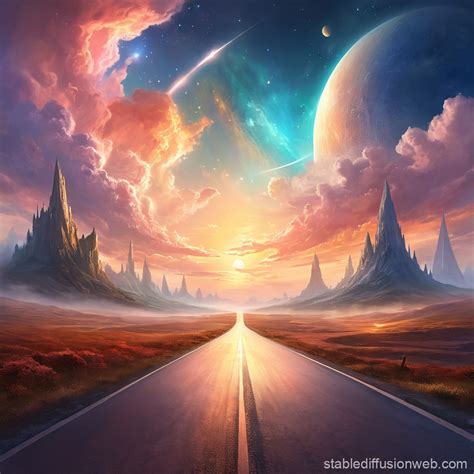 full world panorama landscape stable diffusion