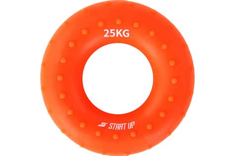 Кистевой круглый эспандер Start Up NT34036 с рельефом, 25 кг, оранжевый ...