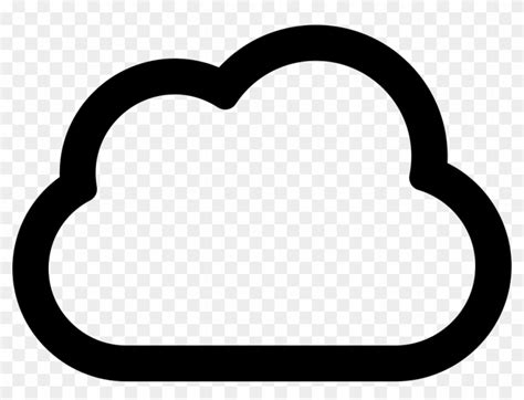cloud outline vector  getdrawings