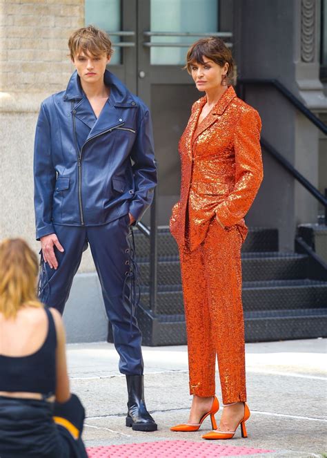 Helena Christensen and Her Son Mingus Reedus - Photo Shoot in Tribeca