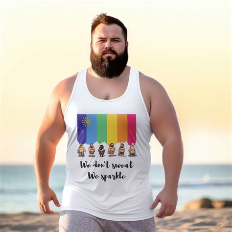 Cute Gay Bear Tank Top | Bear Pride Outfit | Gay Pride Bear Tank Top