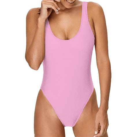 Hot Pink High Neck One Piece Swimsuit at Frank Hudson blog