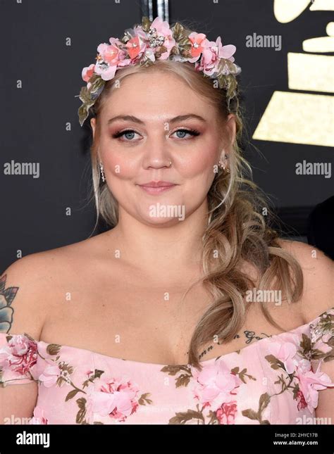 Elle King attending the 59th Annual Grammy Awards in Los Angeles Stock Photo - Alamy