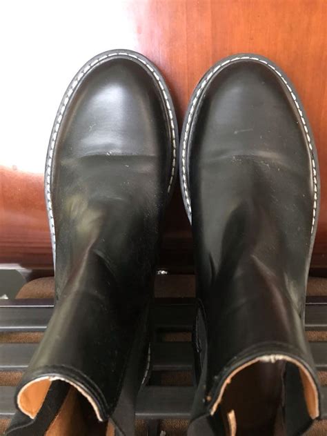 mid cut leather boots mens fashion footwear boots  carousell