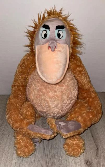 LARGE ORANGUTAN JUNGLE Book King Louie Plush Toy Authentic Disney Store ...