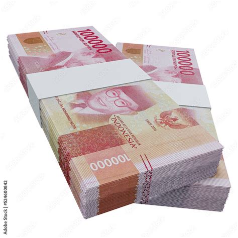 indonesia currency rupiah  stack  rp indonesia banknote stock