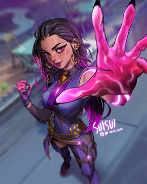 SUISUI on Twitter: "My main Reyna💖 #VALORANT #Procreate https://t.co