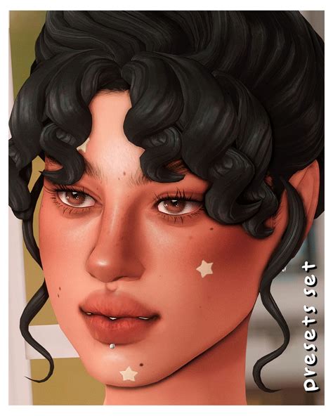 presets set; a lil preset dump ⭐ | Sims 4 cc skin, Sims 4 cc eyes, Sims