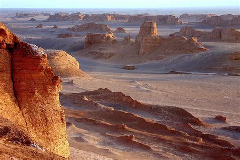 The Kaluts Region Of The Lut Desert. The Hottest Place On Earth. Iran ...