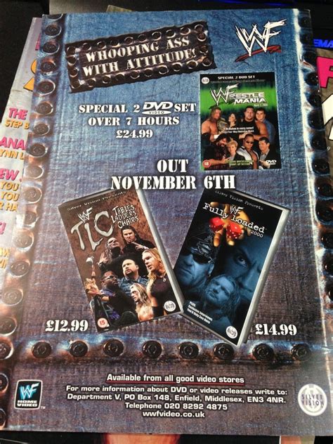 WWE Power Slam Magazine # 76 Chyna WWF Wrestling Magazine + Poster