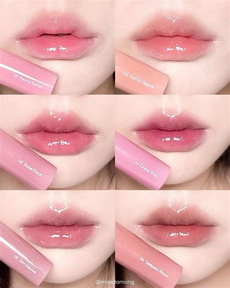 romand glasting color gloss  colors yesstyle   makeup