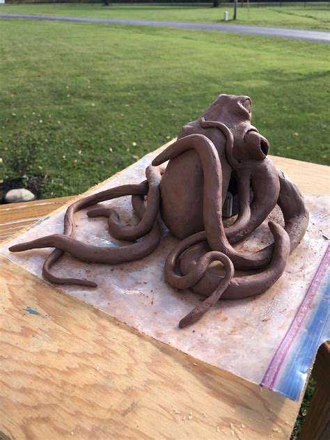 I’ve never tried clay sculpting and it is a work in progress so don’t ...
