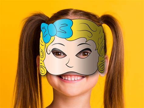 Goldilocks Mask Printable goldilocks and the Three Bears, Paper DIY for