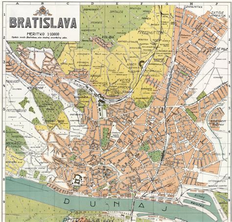 Bratislava Old Map Slovakia Bratislava Slovakia Old Maps | Etsy