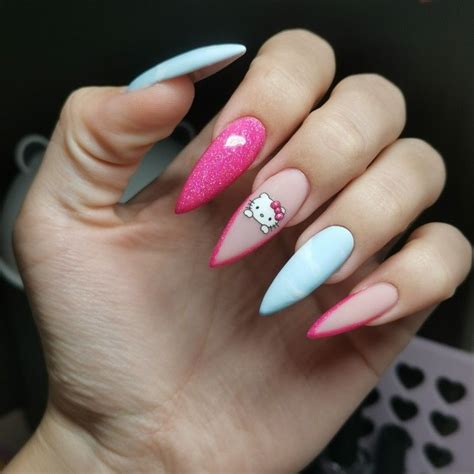 ногти китти | Hello nails, Manicure, Gel nails