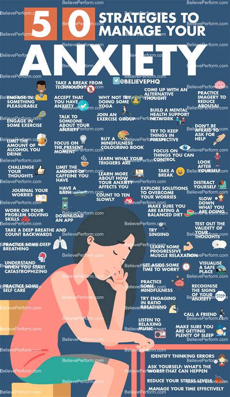 50 strategies to manage your anxiety - BelievePerform - The UK's