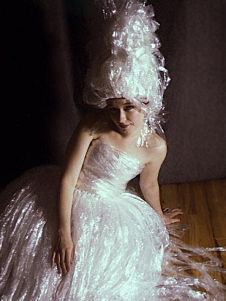 If It's Hip, It's Here (Archives): Saran Wrap Wigs & Dresses by Kate Cusack