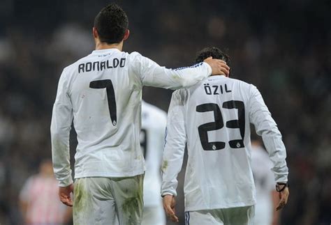 cristiano ronaldo ranks mesut oezil     germans