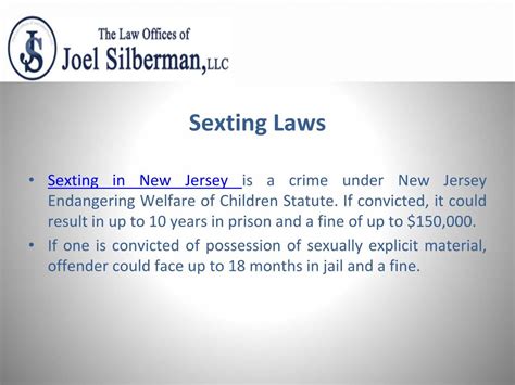 PPT - Is Sexting Against the Law in NJ? PowerPoint Presentation, free