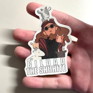 Good Omens Bildad the Shuhite Stickers - Etsy