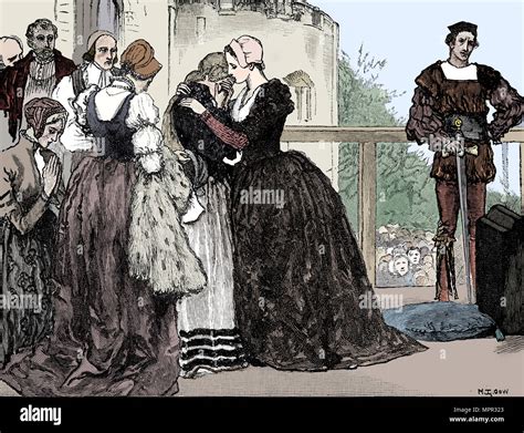 The execution of Anne Boleyn, 1536. Artist: Unknown Stock Photo - Alamy