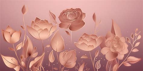 golden roses  art wallpaper mural magicdecor