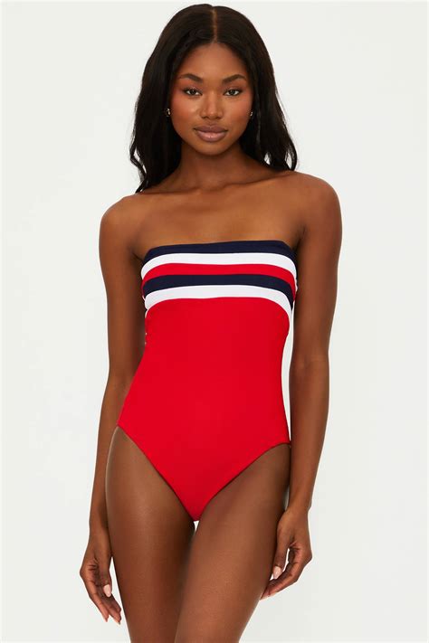 Beach Riot | Jessa One Piece American Colorblock | Red White & Blue One
