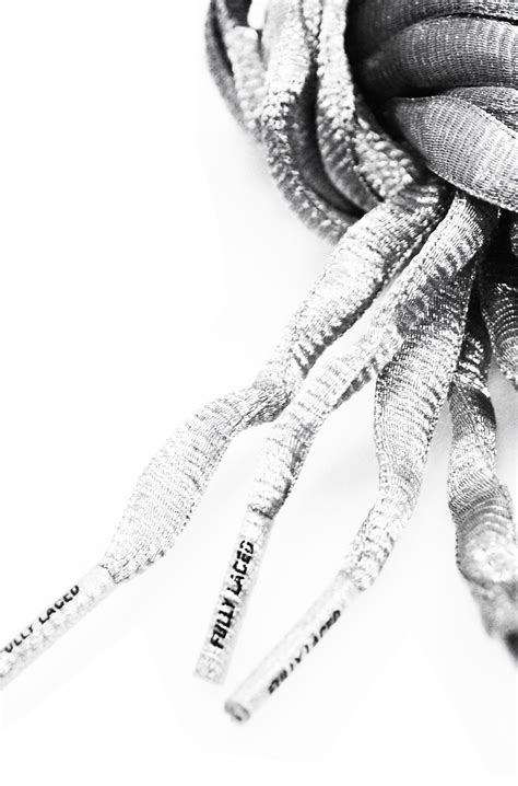 metallic silver sb laces fl