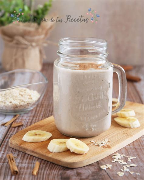 Cómo hacer batido de plátano y avena - El Jardín de las Recetas