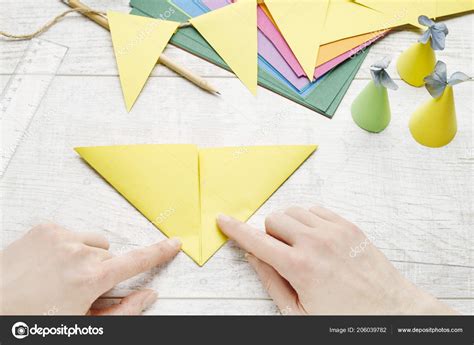 Origami Making Step Step Tutorial Stock Photo by ©agneskantaruk 206039782