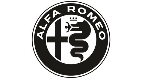 alfa romeo emblem schwarz weiss