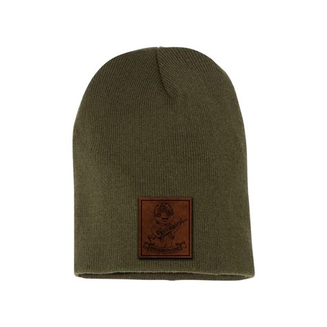 DoughBoys Leather Patch Beanie – DoughBoysInc.