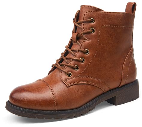 leather boots for women lace up 1