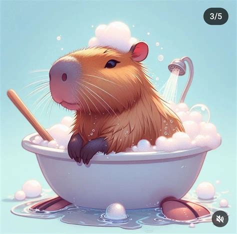Desenho De Capivara Kawaii - 5