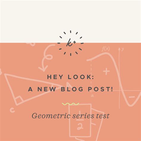 Geometric series test to figure out convergence — Krista King Math