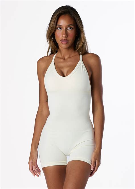 SILHOUETTE ONE PIECE - VANILLA – Velocity Activewear