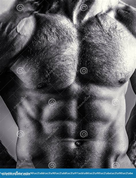 Guy with Beautiful Torso. Man, Athletic Caucasian. Ab, Six Pack