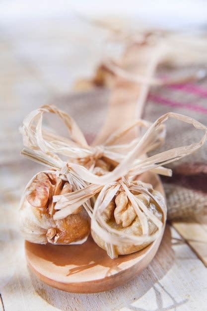 Premium Photo | Dried figs and nuts