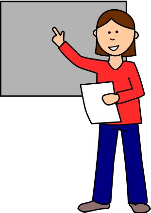 teacher pointing  board clip art image clipsafari