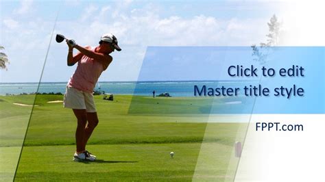 Free Golf Stroke PowerPoint Template - Free PowerPoint Templates