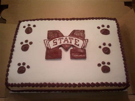 Mississippi University State | Cake, Grooms cake, Cake decorating