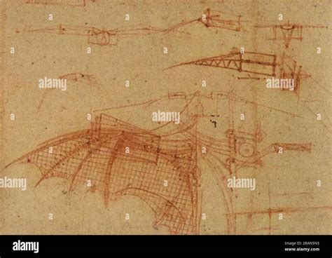 Design for a Flying Machine c.1505; Florence, Italy by Leonardo da ...