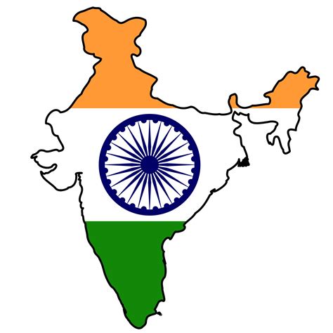 India flag - Maps of India