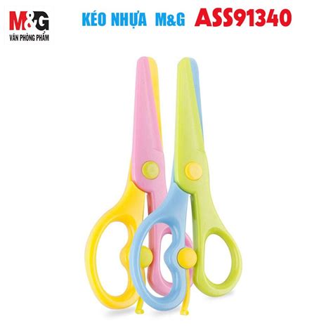 Kéo cắt giấy thủ công M&G ASS91340 bằng nhựa an toàn cho bé | Shopee ...
