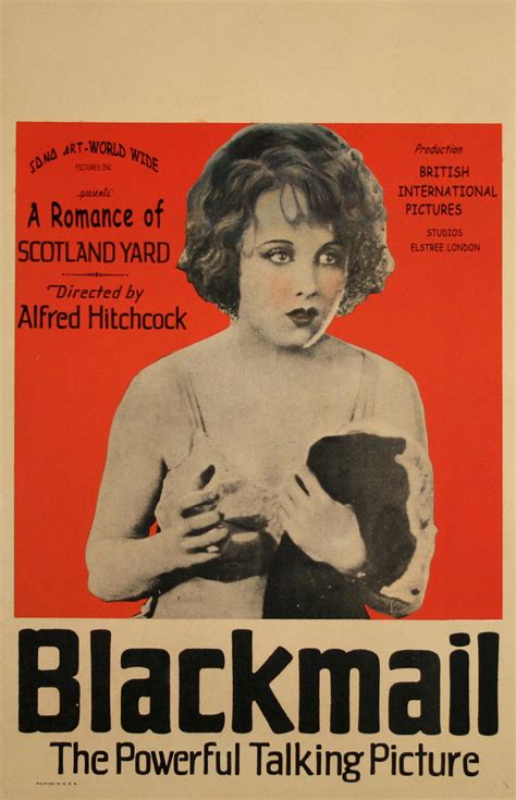 Walterfilm Museum HITCHCOCK POSTER COLLECTION - BLACKMAIL | Alfred